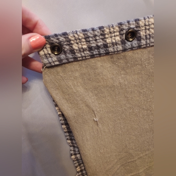 Free People Plaid Button Down/Snap Dress Cover Up Size Large - Picture 9 of 11